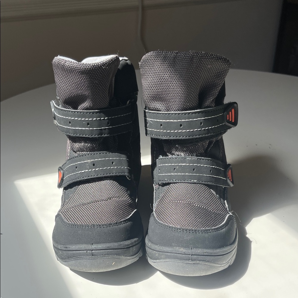 Kamik Black Kids' Hook-and-Loop Winter Boots